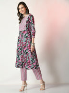 Myshka Women's Multi Printed Kurta With Palazzos