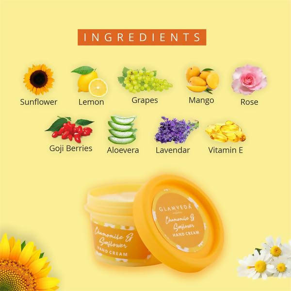 Glamveda Chamomile & Sunflower Hand Cream