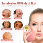 Ice Face Roller Silicone Facial Cube for Eyes Neck Massage Remove Dark Circle - Pink