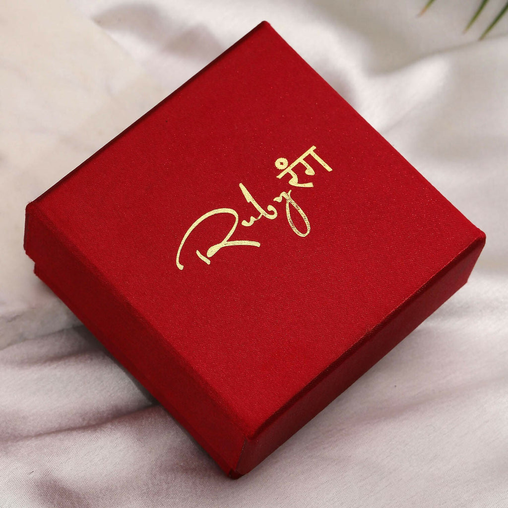 Kundan Ring with Pearls (Gold) - Ruby Raang