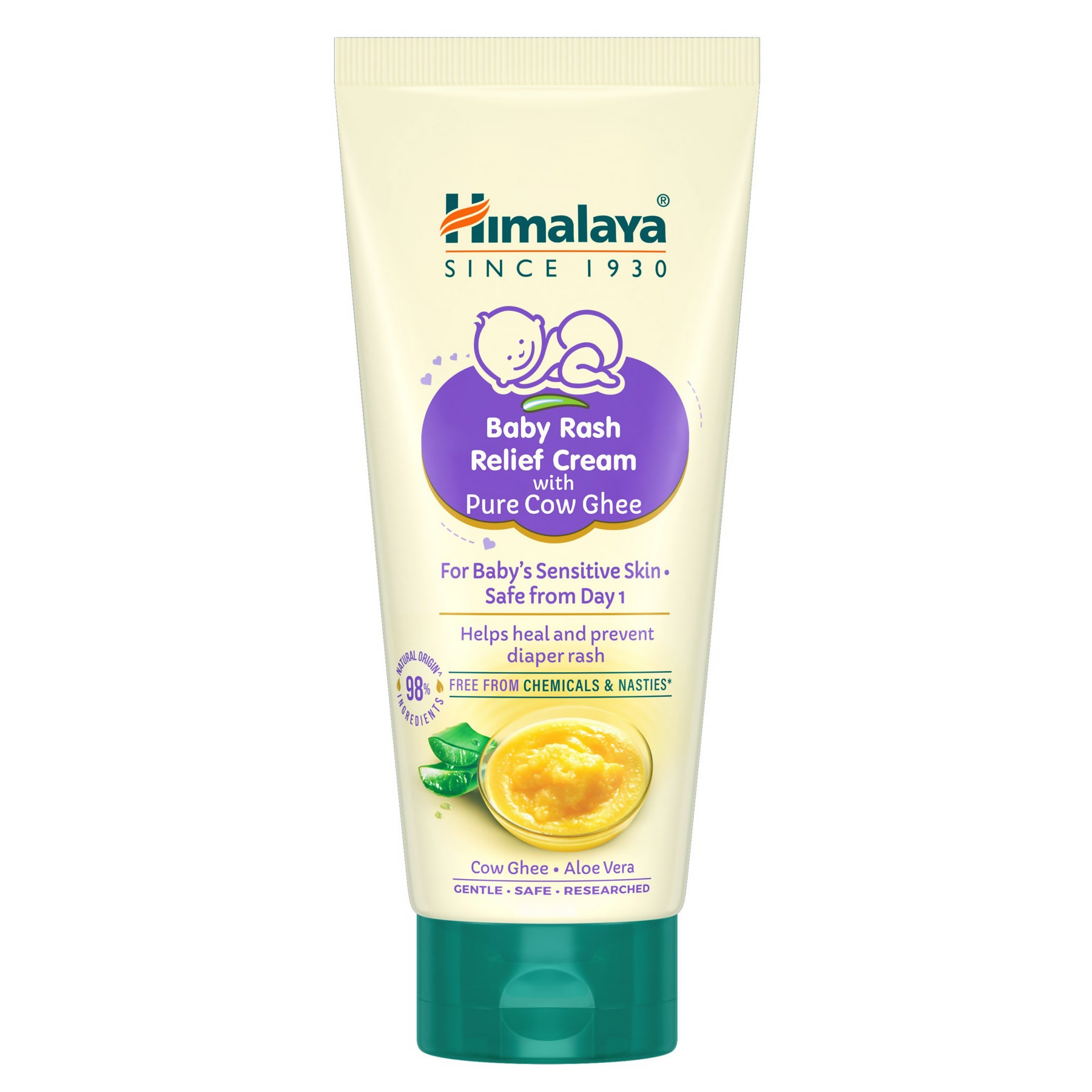 Himalaya Herbals Baby Rash Relief Cream with Pure Cow Ghee - Distacart