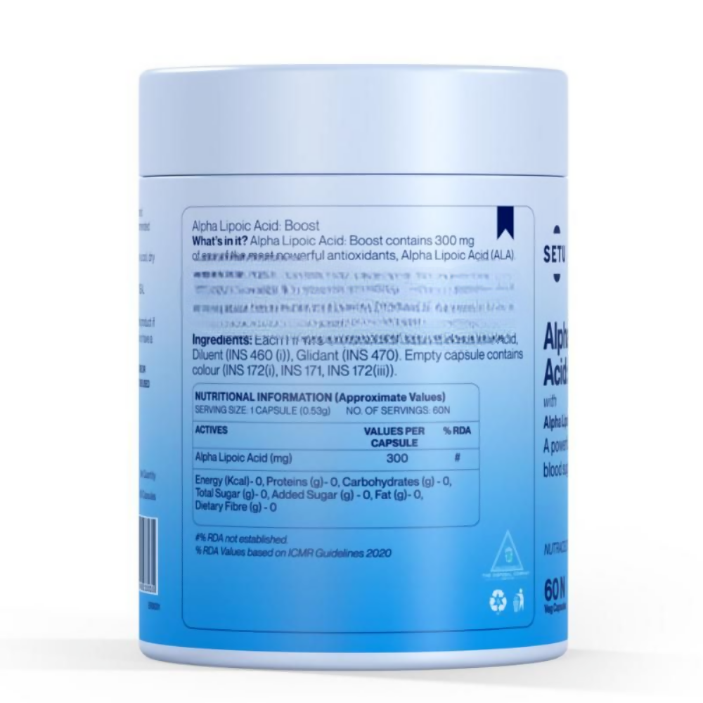 Setu Alpha Lipoic Acid 300 mg Tablets - Distacart