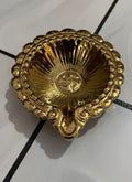 Wood estate Crafted From Metal Designer Diya