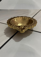 Wood estate Crafted From Metal Designer Diya