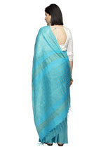 Mominos Fashion Firozi Color Bhagalpuri Saree