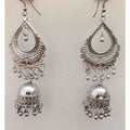 Long Jhumki Good Finishing Afghani Brass Pearl Tassel Earrings