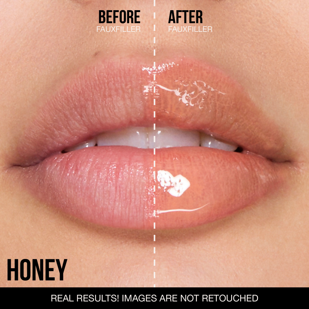 Huda Beauty Faux Filler Extra Shine Lip Gloss - Honey
