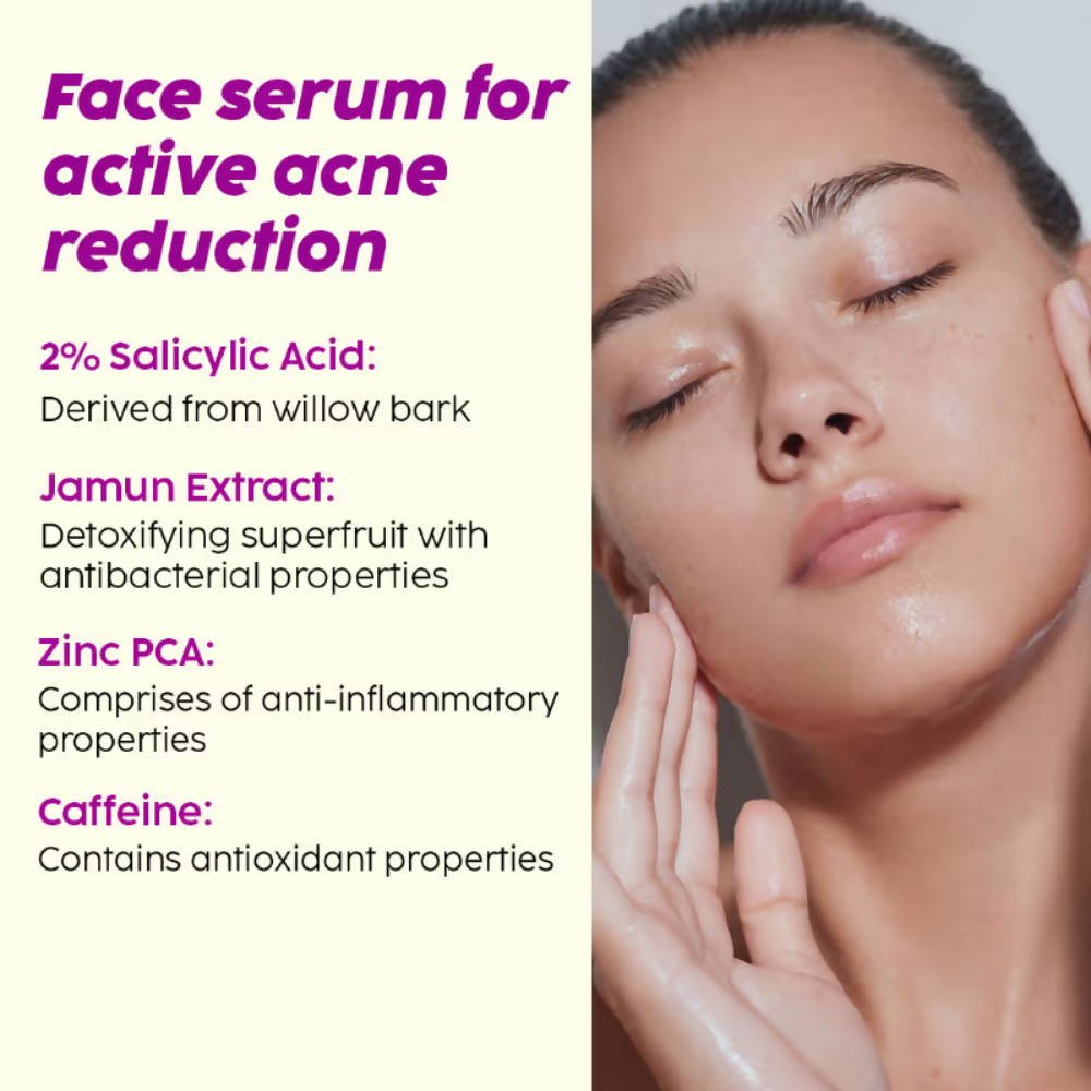 PLIX The Plant Fix 2% Salicylic Acid Active Acne Control Serum & Acne Buster Moisturizer Combo