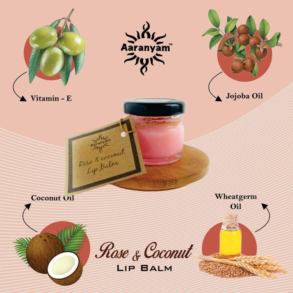 Aaranyam Rose & Coconut Lip Balm