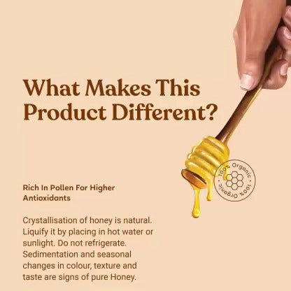 Kapiva Himalayan Wild Honey - Pure, Natural and Healthy, 600 gm