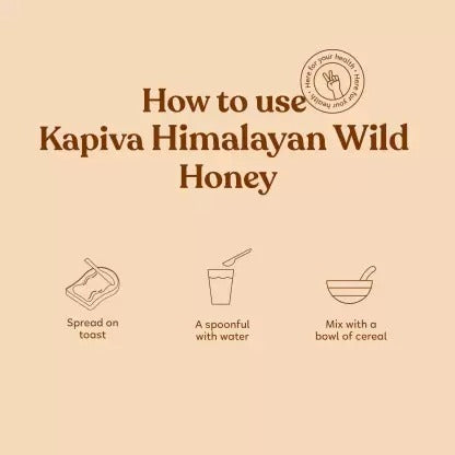 Kapiva Himalayan Wild Honey - Pure, Natural and Healthy, 600 gm