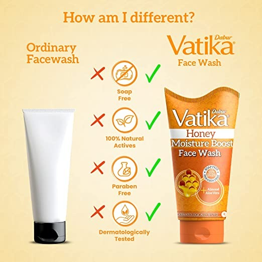 Dabur Vatika Honey Face Wash - Distacart