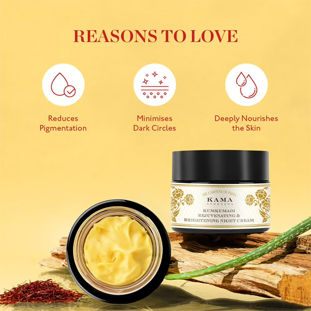 Benefits of Kama Ayurveda Rejuvenating & Brightening Ayurvedic Night Cream