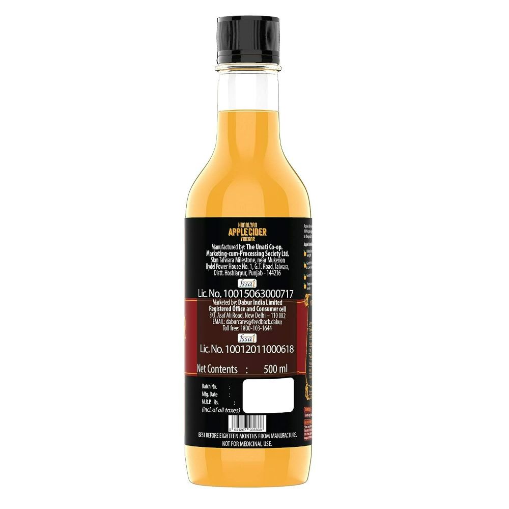 Dabur Himalayan Organic Apple Cider Vinegar with Mother Of Vinegar - Distacart