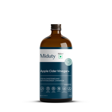 Miduty by Palak Notes Apple Cider Vinegar Stevia sweetened With Fenugreek Cinnamon