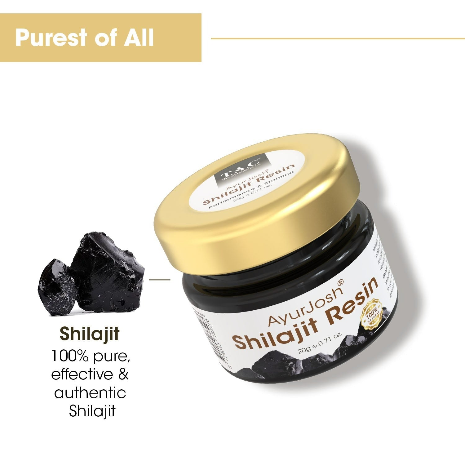 TAC - The Ayurveda Co. 100% Natural Himalayan SJ Resin for IM - Distacart