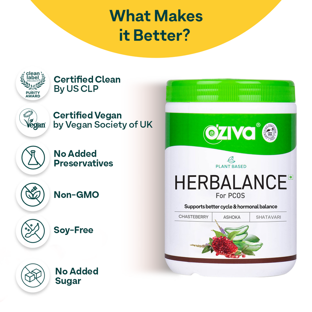 OZiva Plant Based Herbalance For Pcos - Distacart