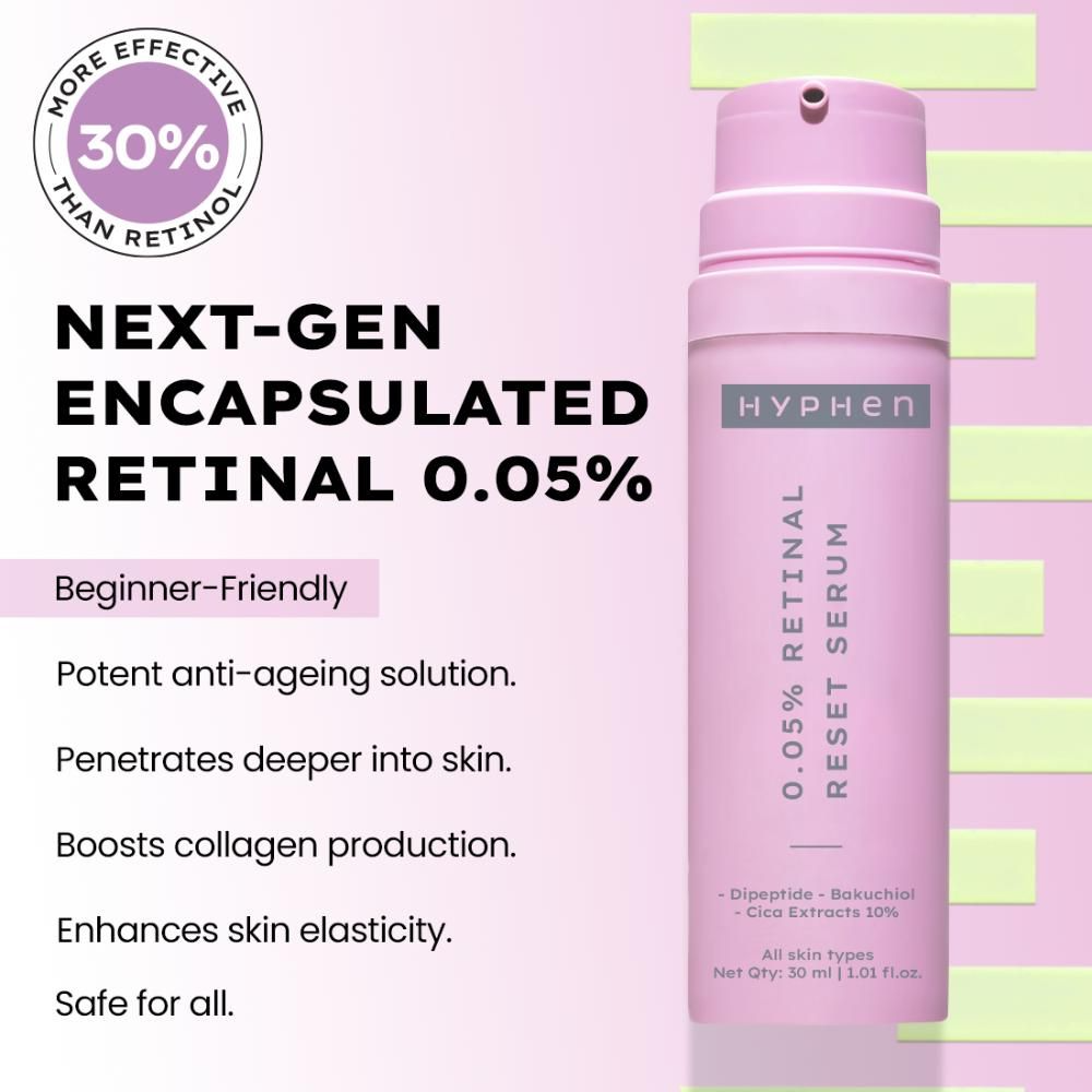 Hyphen By Kriti Sanon 0.05% Retinal Reset Serum, Boosts Collagen, Reduces Wrinkles
