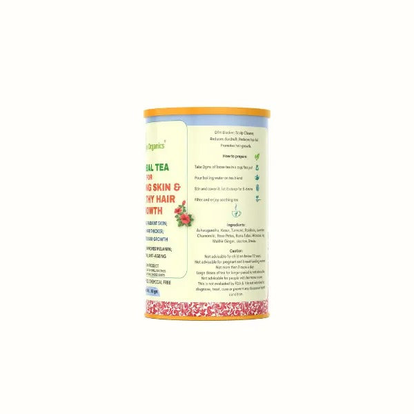 Teja Organics Skin Glow & Hair Growth Herbal Tea - Distacart