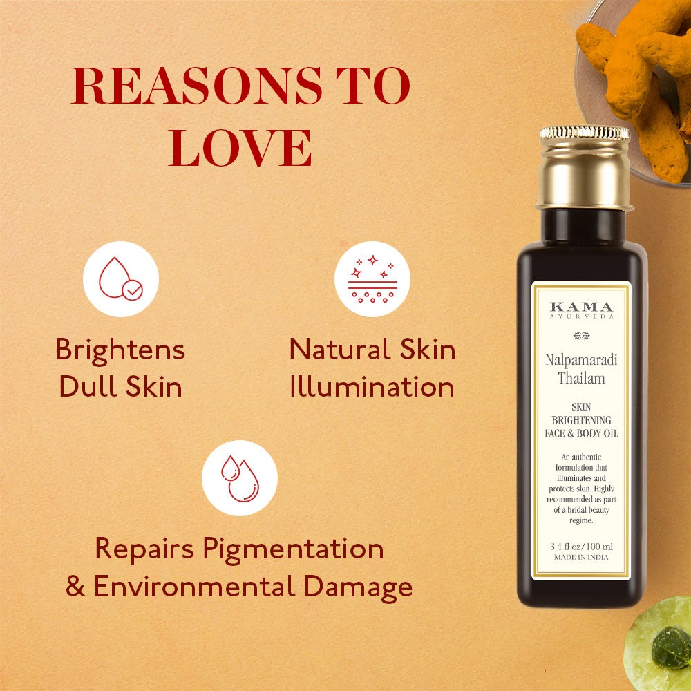Kama Ayurveda Nalpamaradi Thailam Skin Brightening Treatment - Distacart