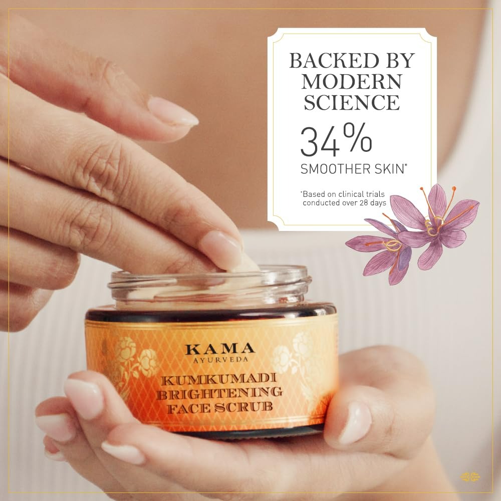 Kama Ayurveda Kumkumadi Brightening Ayurvedic Face Scrub - Distacart