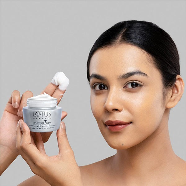 Lotus Herbals Whiteglow Skin Whitening & Brightening Nourishing Night Creme - Distacart