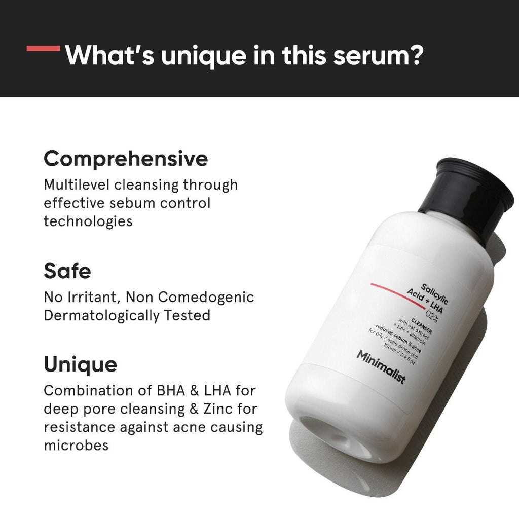Minimalist Salicylic + LHA 2% Face Wash - Distacart