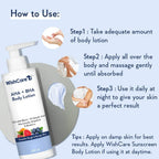 WishCare 10% AHA + 1% BHA Body Lotion for Smooths Rough & Bumpy Skin - Distacart