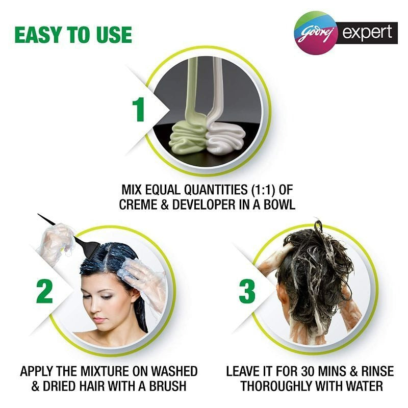 Godrej Expert Rich Creme Hair Natural Black Colour - Distacart