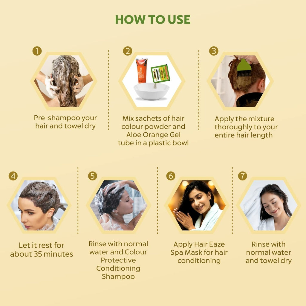Indus Valley Damage-Free Gel Hair Color-Black - Distacart