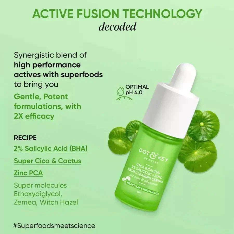 Dot & Key 2% Salicylic + Zinc Acne Busting Face Serum For Acne & Oil Control