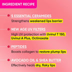 Dot & Key Barrier Repair Ceramide & Peptide SPF 50 Lip Balm - Plush Pink, UVA+UVB