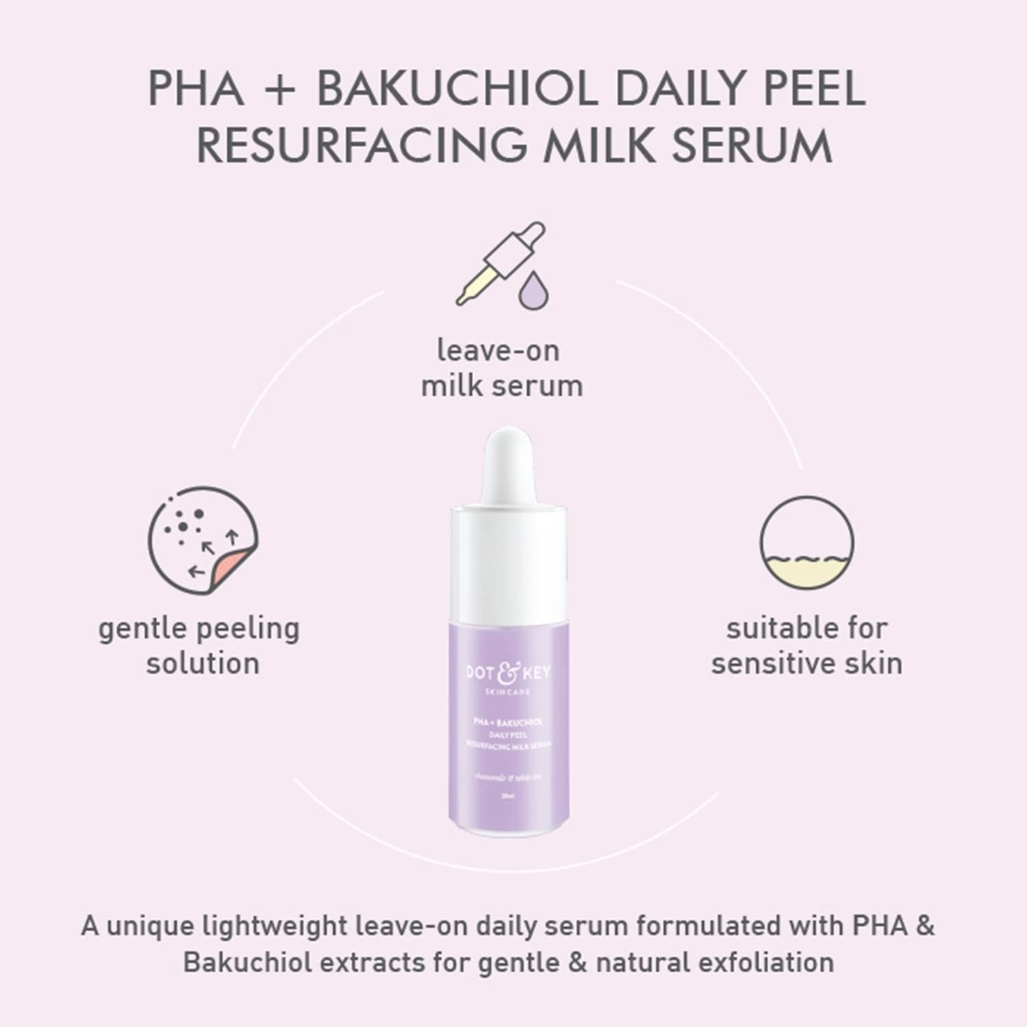 Dot & Key PHA + Bakuchiol Daily Peel Milk Serum
