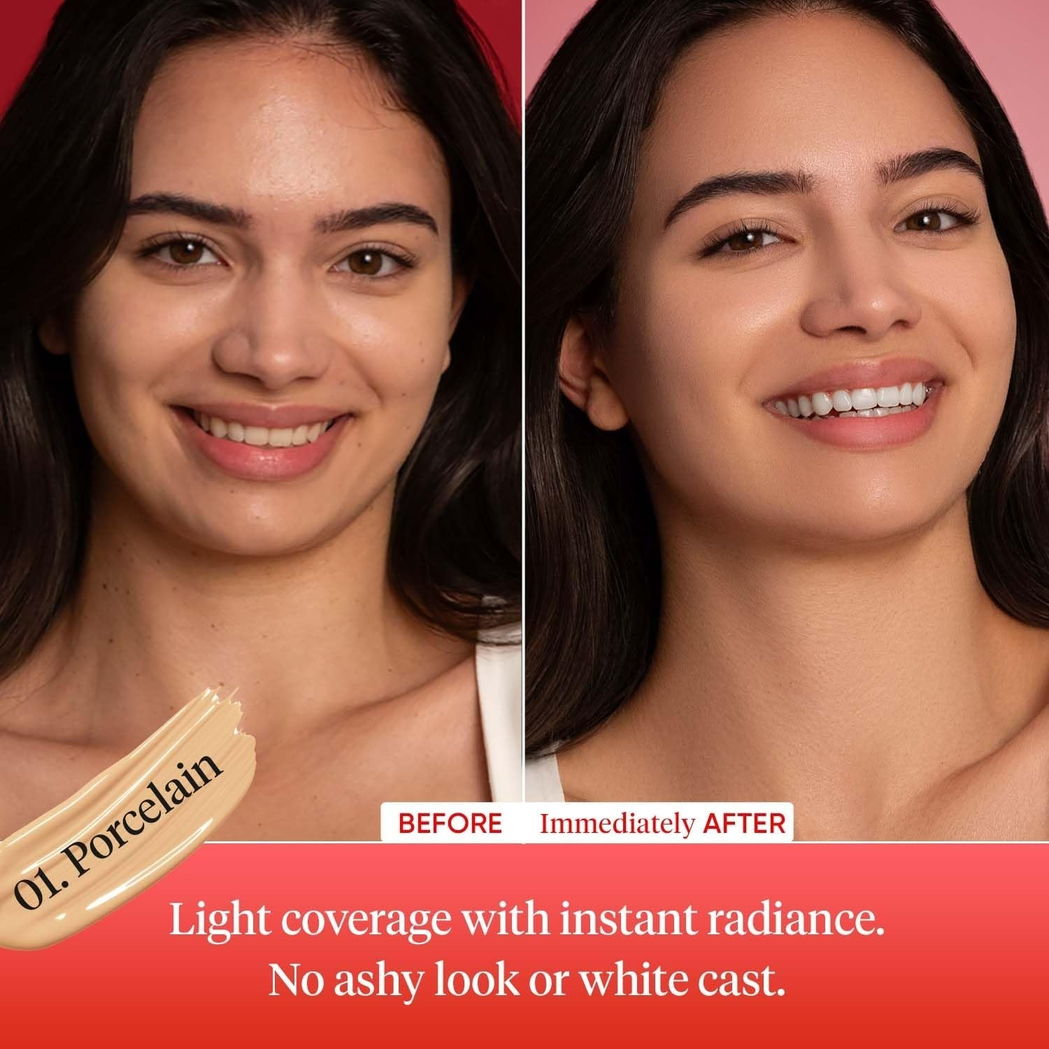 Dot & Key Strawberry Dew Tinted Sunscreen - 01 Porcelain - Distacart