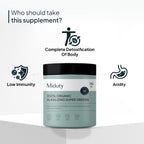 Miduty by Palak Notes 100% Organic Alkalizing Super Greens Powder - Distacart