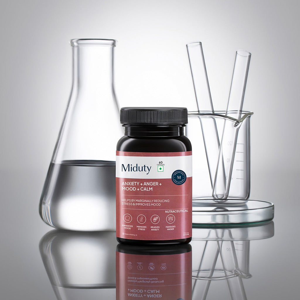 Miduty by Palak Notes Anxiety + Anger + Mood + Calm Capsules - Distacart