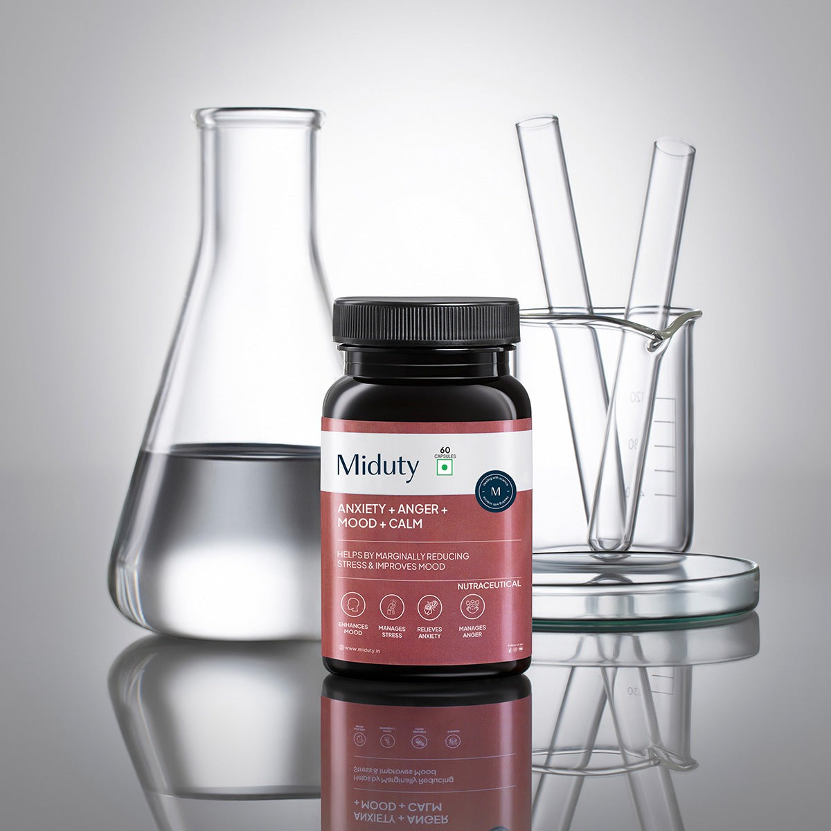 Miduty by Palak Notes Anxiety + Anger + Mood + Calm Capsules - Distacart