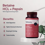 Miduty by Palak Notes Betaine HCL + Pepsin Capsules - Distacart