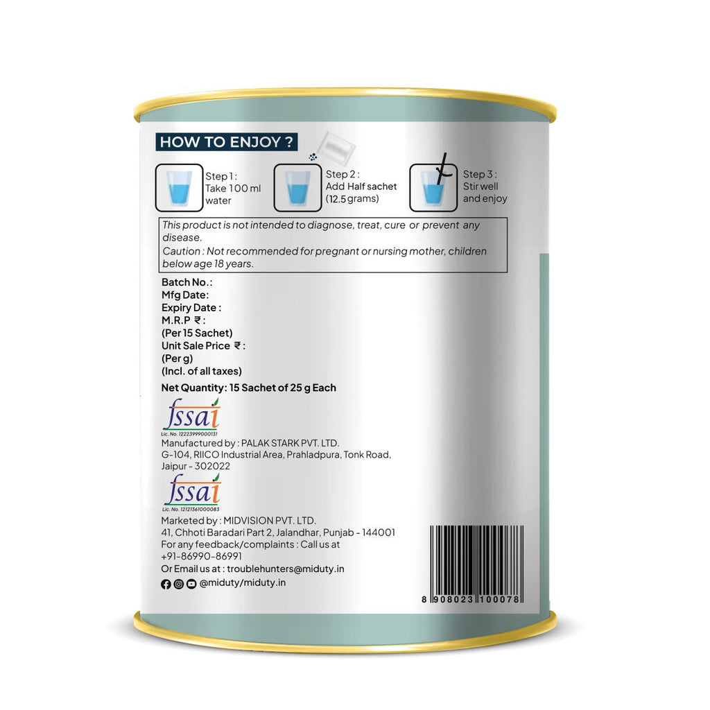 Miduty by Palak Notes Build Joints Back Sachets - Distacart