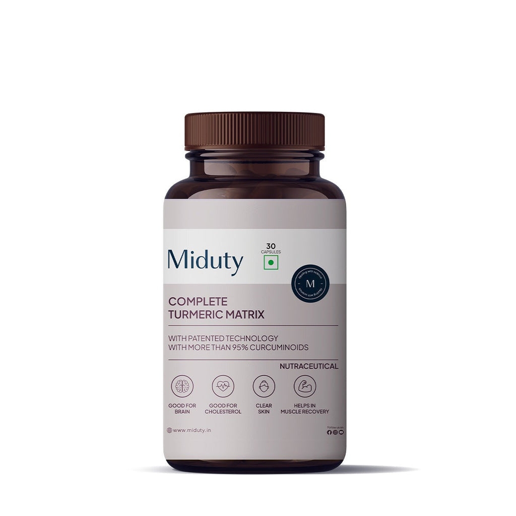 Miduty by Palak Notes Complete Turmeric Matrix Capsules - Distacart