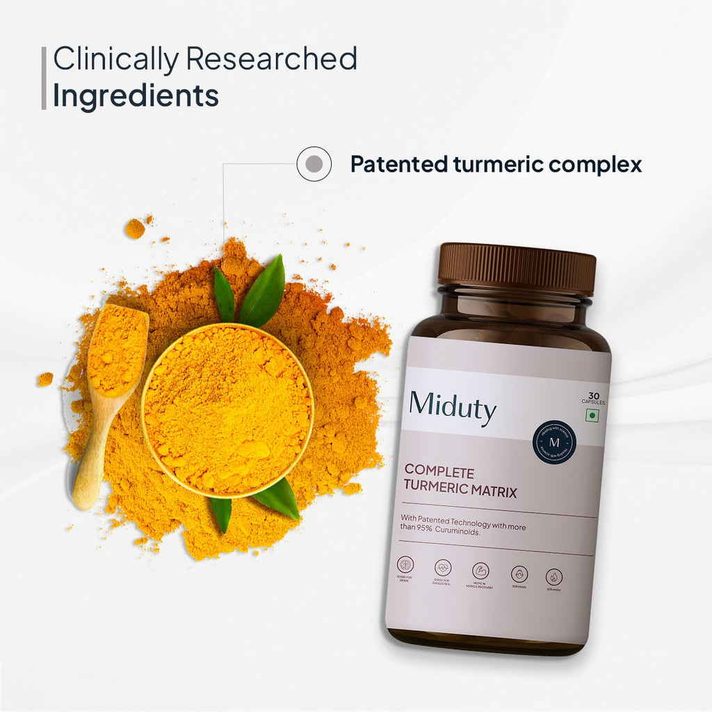 Miduty by Palak Notes Complete Turmeric Matrix Capsules - Distacart