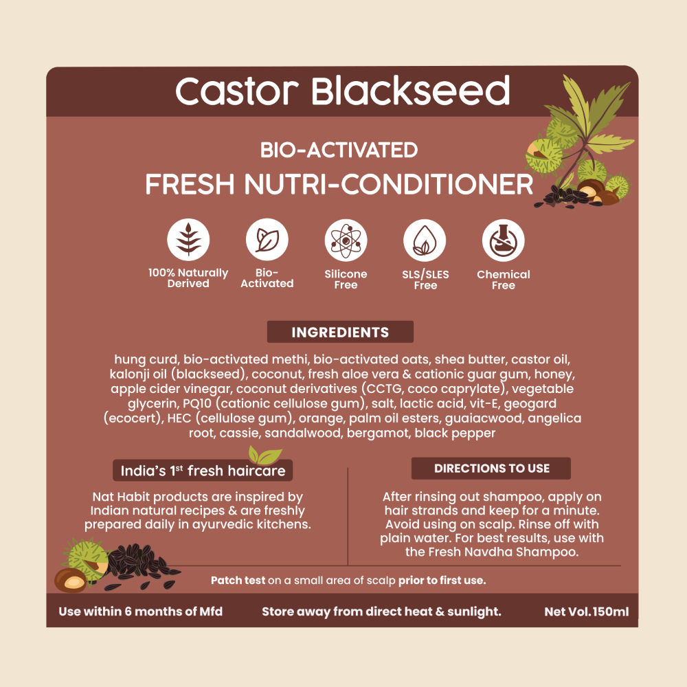 Nat Habit Castor Blackseed Nutri-Conditioner