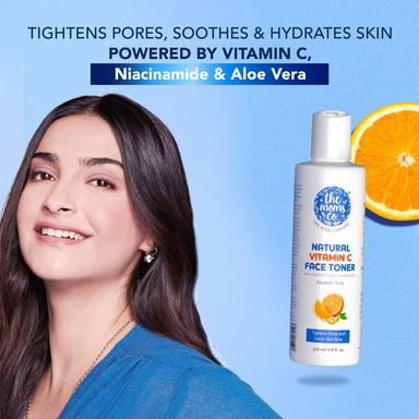 The Moms Co Natural Vitamin C Daily Face Toner with Niacinamide and Aloe Vera