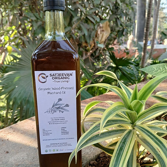 Satjeevan Organic Wood-Pressed Mustard Oil