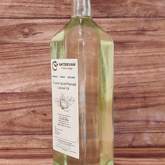 Satjeevan Organic Wood-Pressed Coconut Oil - Distacart