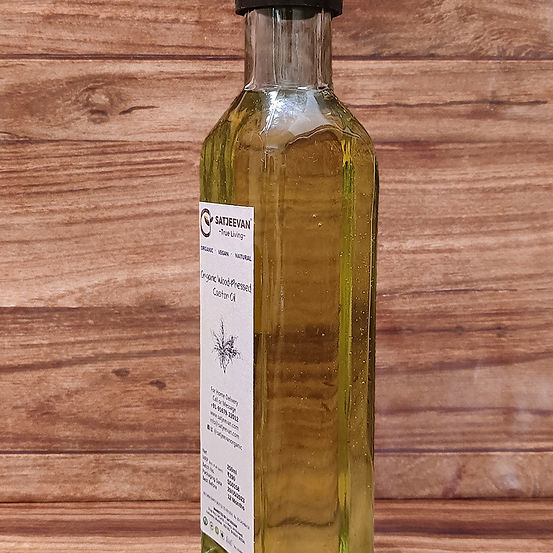 Satjeevan Organic Wood-Pressed Castor Oil - Distacart