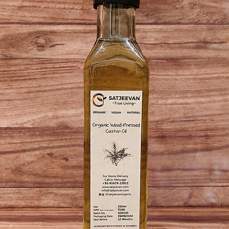 Satjeevan Organic Wood-Pressed Castor Oil