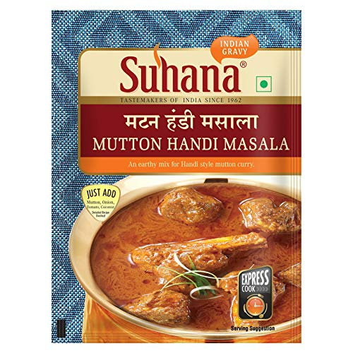 Suhana Mutton Handi Spice Mix 50g Pouch - Pack of 8 - Distacart