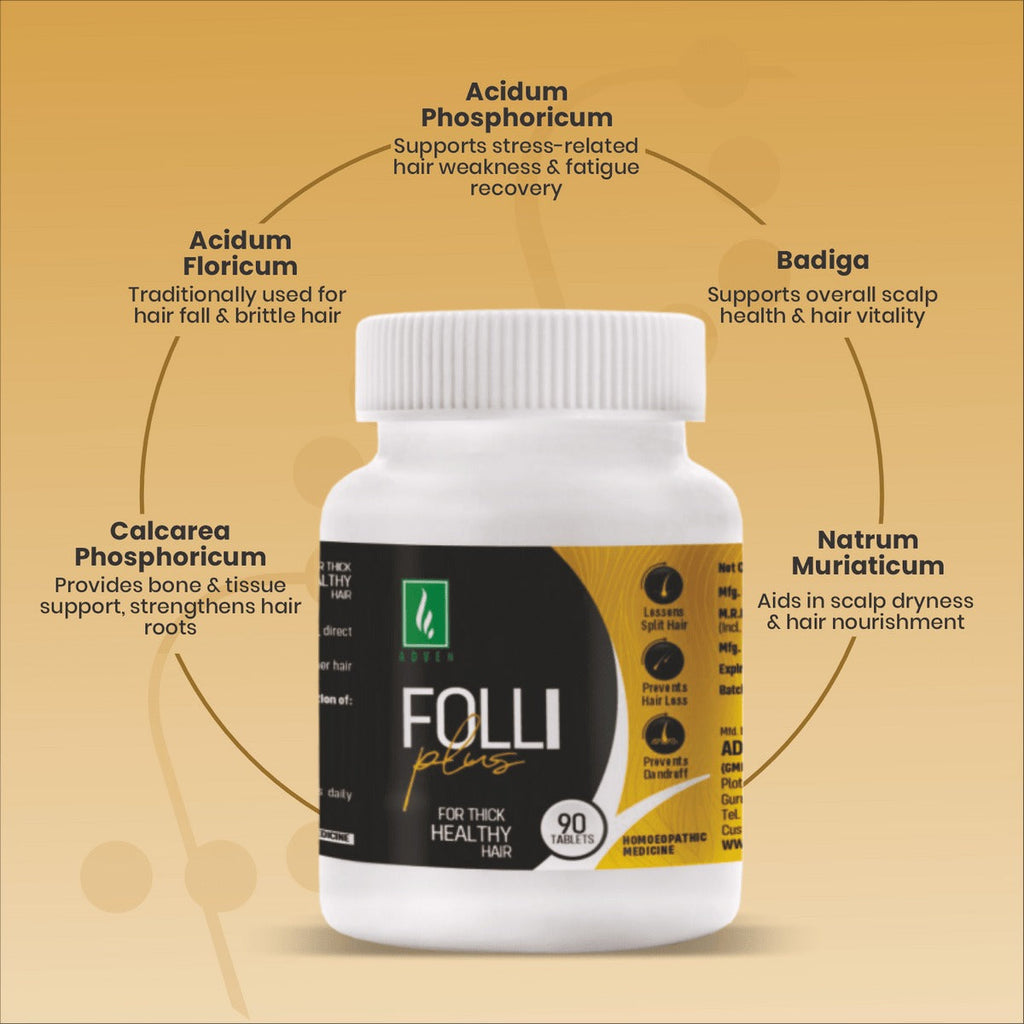Adven Homeopathy Folli Plus Tablets