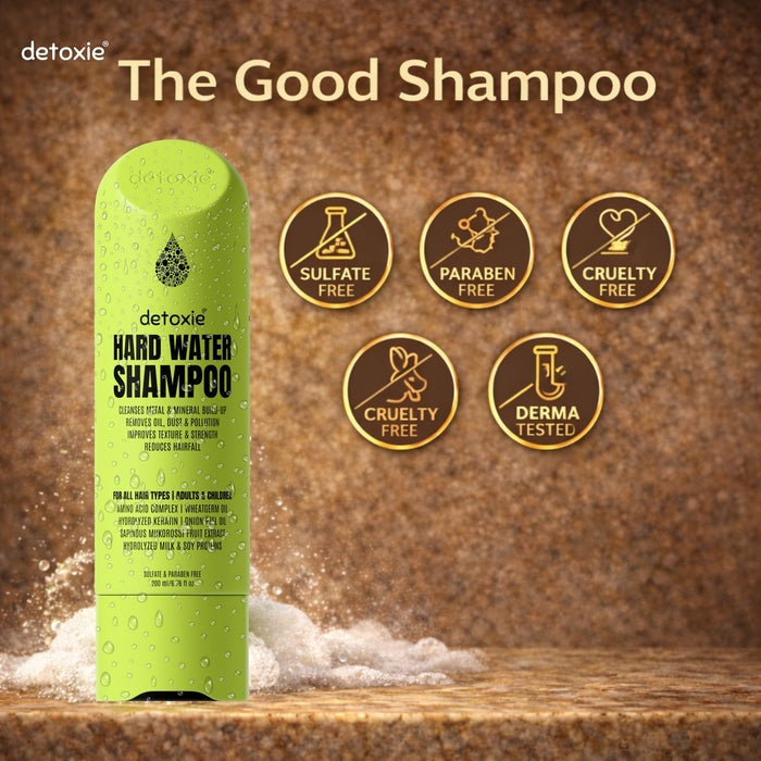 Detoxie Hard Water Relief & Hair Fall Control Pro Growth Shampoo - Distacart